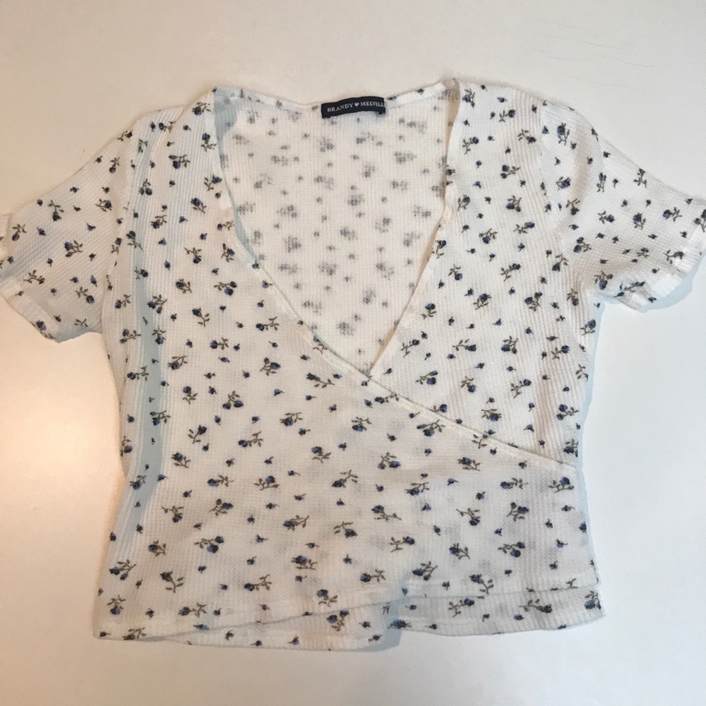 Brandy Melville Floral Top One Size